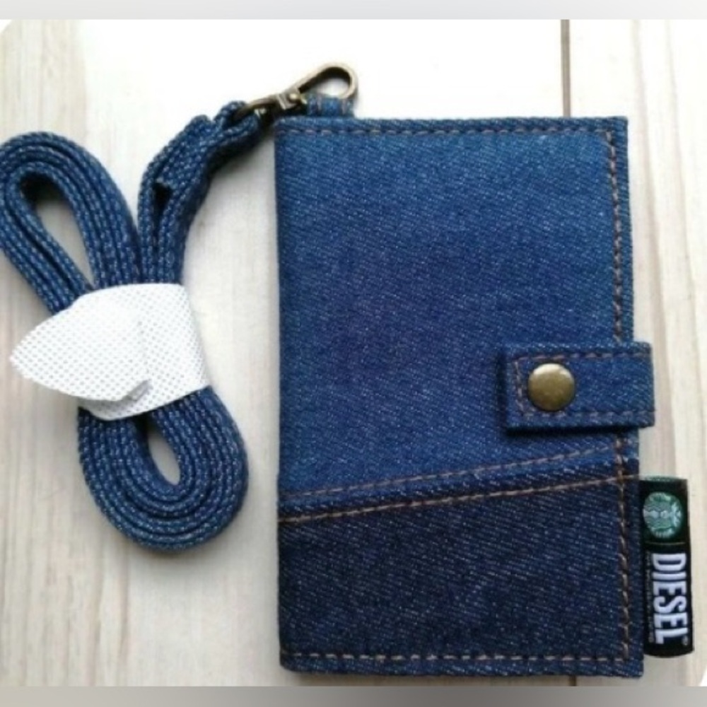 Diesel Denim Blue Compact Wallet
